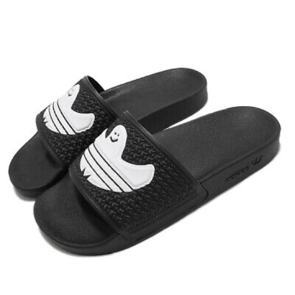 Adidas Skateboarding Mark Gonzales Shmoofoil Slides Black Size 7